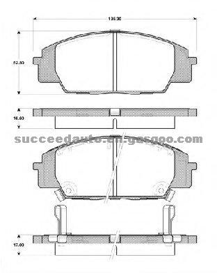 Brake Pad For Acura D5094