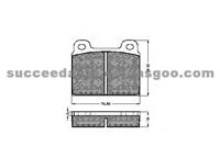 Brake Pad For Alfa Romeo BMW Opel D384-7273