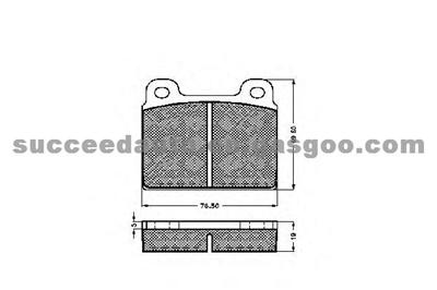 Brake Pad For Alfa Romeo BMW Opel D384-7273