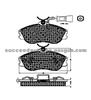 Brake Pad For Audi D419