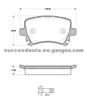 Brake Pad For Audi D1109