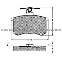 Brake Pad For Audi LP451