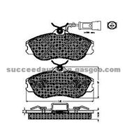 Brake Pad For Audi GDB815