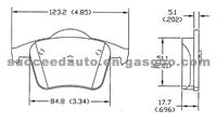 Brake Pad For Audi D980-7883