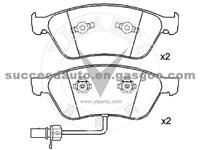 Brake Pad For Audi D1117-7928