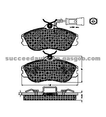 Brake Pad For Audi D419