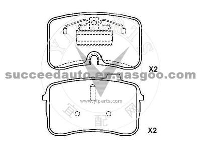 Brake Pad For Audi D467