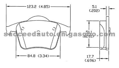 Brake Pad For Audi 24011/24012