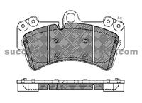 Brake Pad For AUDI PORSCHE D1014-8366