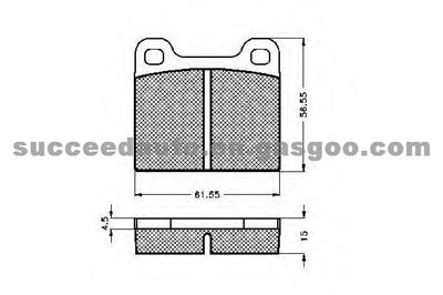 Brake Pad For Audi BMW Mercedes-Benz Saab Opel FDB002/FDB190