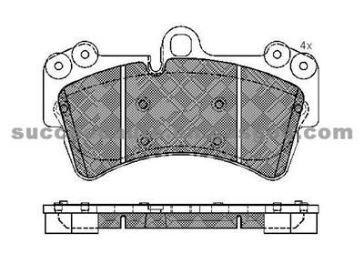 Brake Pad For AUDI PORSCHE GDB1548