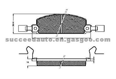 Brake Pad For BEDFORD CHEVROLET ISUZU D134-7065