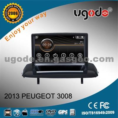 Ugode Double Din Car Radio Dvd Cd Gps For PEUGEOT 3008 With Bluetooth,USB,Mp3