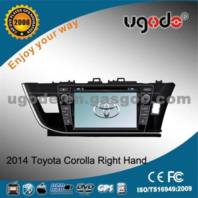 Ugode New Toyota Corolla 2014 Right Hand Car Radio Dvd Gps Navigation System