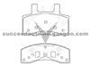 Brake Pad For Chev Truck D845-7721
