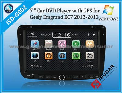 7inch 2-Din Wince System Car Dvd Playe With GPS For Geely Emgrand EC7 2012-2013