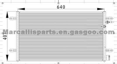 Condenser, Air Conditioning For AUDI 4F0260401E / 4F0260403E / 4F0260403P