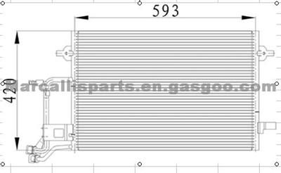 Condenser, Air Conditioning For AUDI 8D0260403H , 8D0260403E