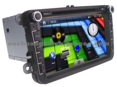 VW 8 Inch Car Multimedia Player With GPS Navigation BT Radio Bluetooth