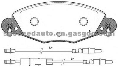 Brake Pad For CITROEN GDB1449