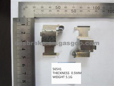 BRAKE PAD CLIPS,BRAKE FITTING KITS:56541