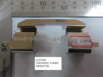 BRAKE FITTING KITS,BRAKE PAD CLIPS:Ck22586