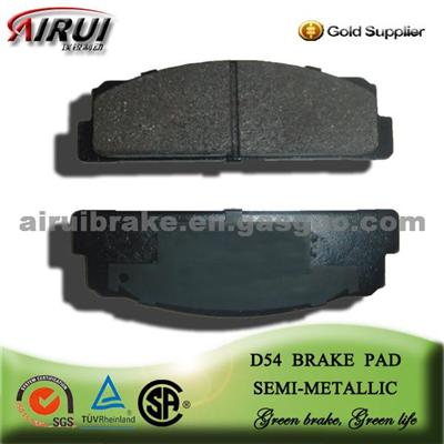 D54 Semi-Metal Brake Pad Factory Verified By TUV