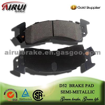 D52 Semi-Metal Brake Pad With Free Sample Made In China