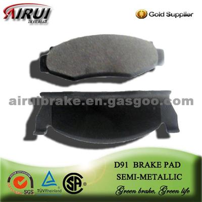 D91 Semi-Metal Brake Pad For JEEP CJ5-CJ8