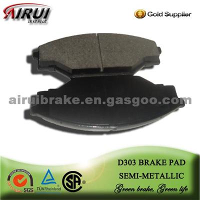 D303 original China semi-metal brake pad factory By TUV