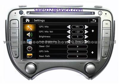 Car DVD Player, GPS Navigation, Bluetooth ISDB-T Dvbt, Radio For NISSAN March