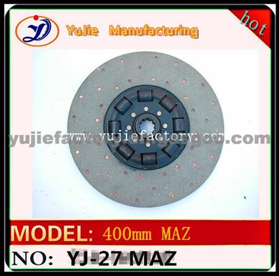 CLUTCH DISC FOR MAZ 400MM