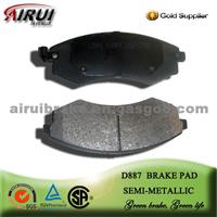 D887 Brake Pads For Hafei/Hyundai/Kia Cars