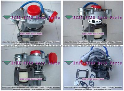 CT20 17201-54060 Turbo Turbocharger For TOYOTA HI-ACE 1995-98/HI-LUX 1997-98 LANDCRUSIER 90-96/Surf 4-Runner 2.4L 2L-T 2LT 90HP