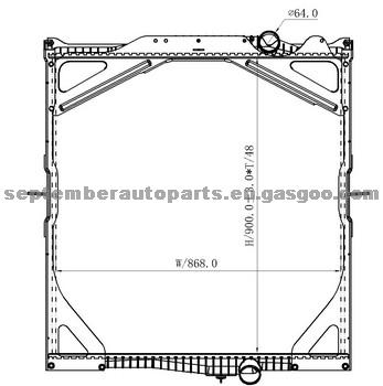 Radiator For Volvo Truck OEM NO.1276435/1676435/8112961