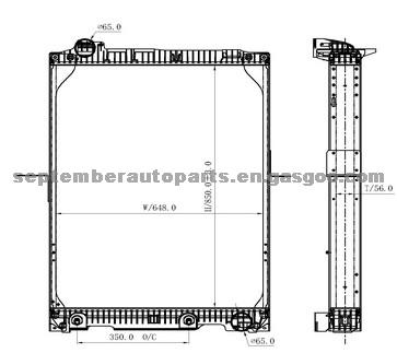 MERCEDES BENZ RADIATOR,OEM 6525014901