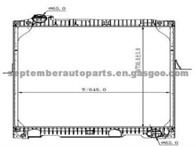 MERCEDES BENZ RADIATOR,OEM 6555000403/6555002103