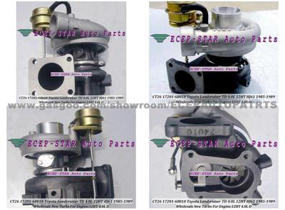 CT26 17201-68010 1720168010 Turbine Water Cooled TURBO Turbocharger Fit For TOYOTA LANDCRUISER TD 1985-1989 4.0L 12HT HJ61