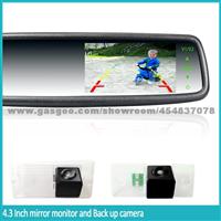 Car Interior Rear View Mirror With HD Monitor Display And EC-Licensed Auto-Dimming And Water Proof Mirror