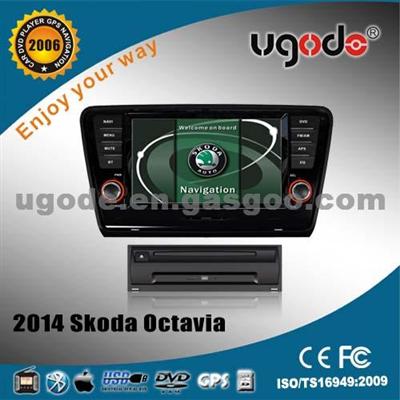 New Double Din Car DVD GPS Player For 2014 VW Skoda Otavia With Blue Tooth,Mp3, Mp4,Steer Wheel Control