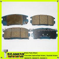 Chevrolet Captiva Brake Pads (Rear) Opel Antara, Vauxhall Antara 96626076, 96626075, 95459513