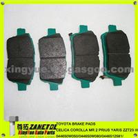 TOYOTA BRAKE PADS CELICA COROLLA MR 2 PRIUS YARIS ZZT23 III 044650W050/04465 0W080/0446512581/0446513020/0446513050