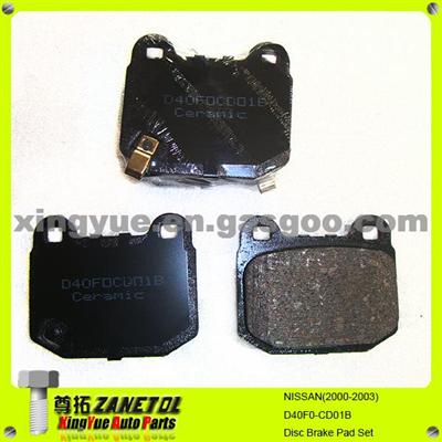 Auto Disc Brake Pad Set For NISSAN Fairlady MITSUBISHI LANCER SUBARU IMPREZA D40F0-CD026 44060-CD094 26696-FA000 D40F0-CD01B