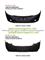 Nissan Teana 08 Front/Rear Bumpers