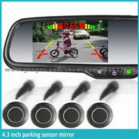 Car Rearview Mirror With Auto Parking Backup Wire Reversing Camera And Car Monitoring System