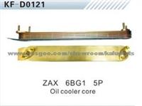 Excavator Engine Parts For Hitachi ZAX 6BG1 5P Oil Cooler Core