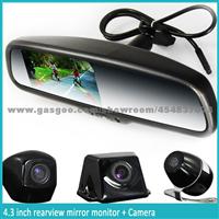 High Digital HD TFT Monitor Car Rear View Mirror Dvr With Auto-Dimming And Bluetooth And Handsfree Car Kit