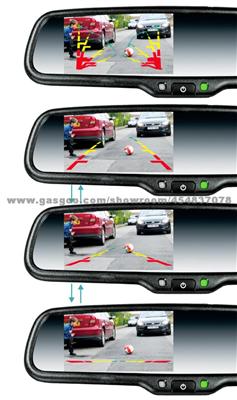 Promotional Car Rearview Mirror With Waterproof Camera For Parking Reverse Aid