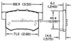 Brake Pad For DODGE D1086-7418
