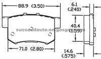 Brake Pad For DODGE D1086-7418